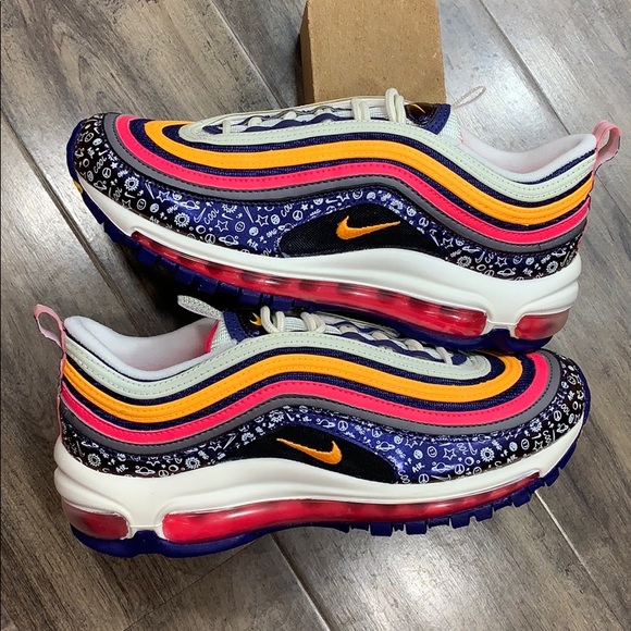 NIKE AIR MAX 97 GS regency purple/laser orange - Picture 12 of 16